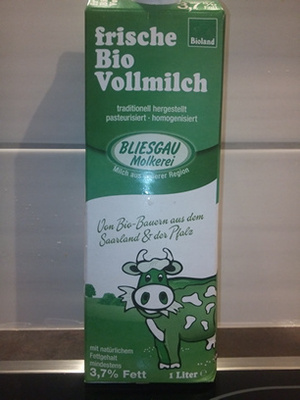 frische Bio Vollmilch - 4260096460003