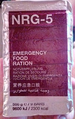 Ration de Nourriture d'Urgence NRG-5 - 4260201460034