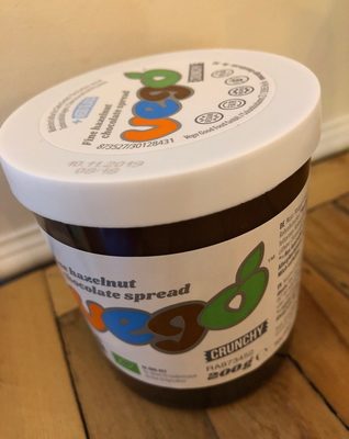 Vegó Fairtrade Crunchy Fine Hazelnut Chocolate Spread - 4260334140148