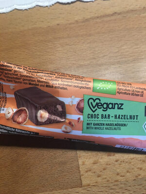 Veganz Bio Choc Bar Haselnuss vegan 40g - 4260402485317
