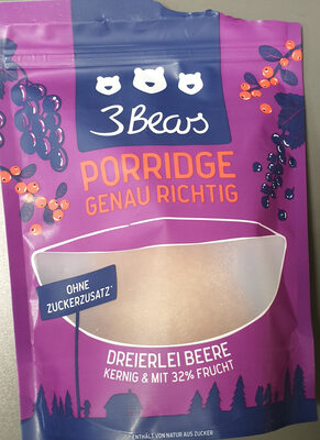 3 Bears Dreierlei Beere Porridge 400 g - 4260462980586