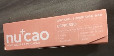 Organic superfood bar espresso - 4260500650129