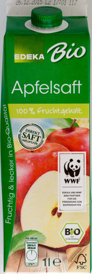 Edeka Bio Apfelsaft naturtrüb 1 ltr - 4311501311998