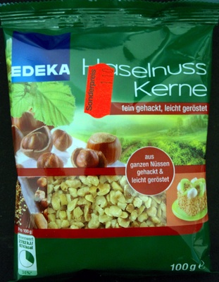 EDEKA Haselnusskerne leicht geröstet, fein gehackt 100G - 4311501358467