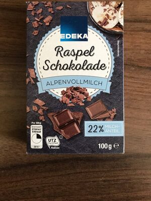 EDEKA Raspel Schokolade Vollmilch 100 g - 4311501410028