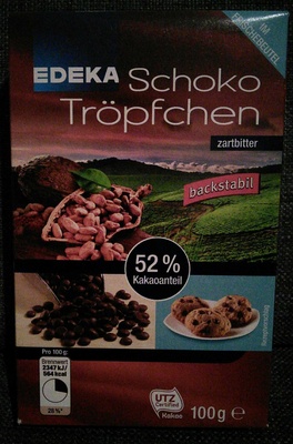 EDEKA Schokotröpfchen zartbitter 100 g - 4311501410035