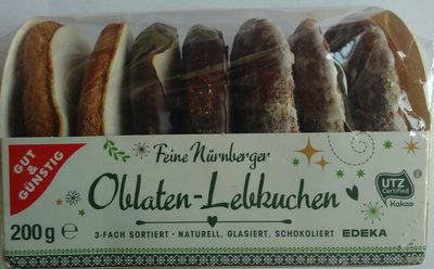 Oblaten-Lebkuchen 3-fach sortiert - 4311501458891