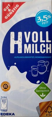 H Vollmilch 3,5 % Fett - 4311501489840