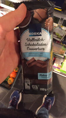EDEKA Vollmilch-Schokoladen-Couverture 200 g - 4311501634981