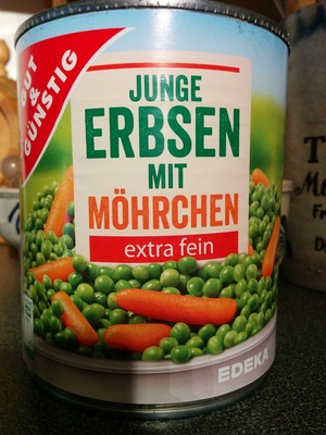 Junge Erbsen mit Möhrchen extra fein - 4311596438877