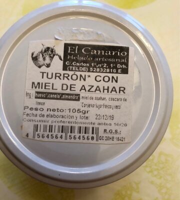 Turron con miel de Azahar - 4564564564560