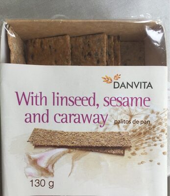 Wheat Crisp Bread With Linseed, Sesame and Caraway - 4771218191083