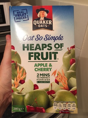 Quaker Oat So Simple Heaps Of Fruit App / Ch 8X36.1G - 5000108133117