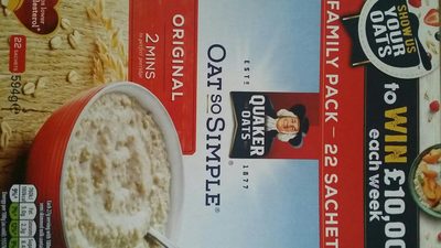 Quaker Oat So Simple Original Porridge - 5000108291787