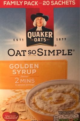 Quaker Oat So Simple Golden Syrup Porridge - 5000108292067