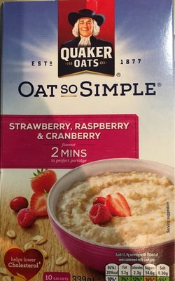 Oats So Simple Strawberry R / Berry, c / Berry 10Pk 339G - 5000108357841