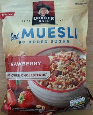 Quaker Oat Muesli, Strawberry - 5000108612490