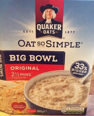 Oat So Simple Big Bowl Original Porridge - 5000108810988