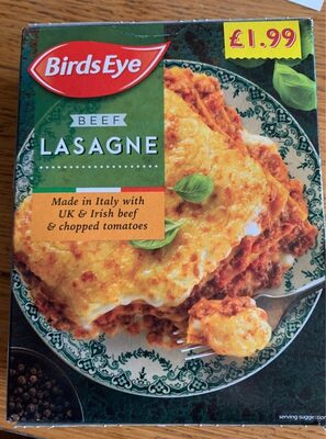 Beef lasagna - 5000116109708