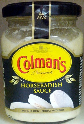 Colman's, horseradish sauce - 5000118048333