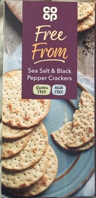 Coop Free From Sea Salt & Black Pepper Crackers - 5000128632317