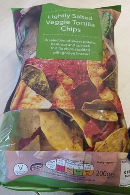 Lightly salted veggie tortilla chips - 5000128692120