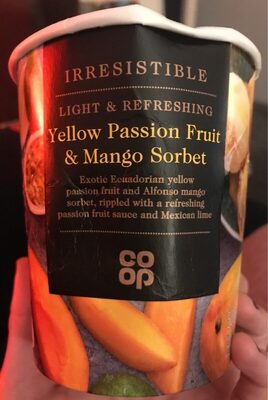 Yellow Passion Fruit & Mango Sorbet - 5000128714747