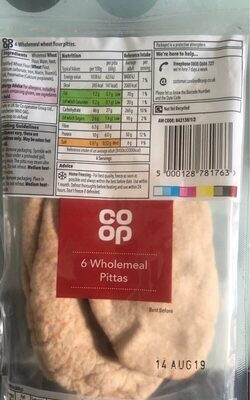 Wholemeal Pittas - 5000128781763