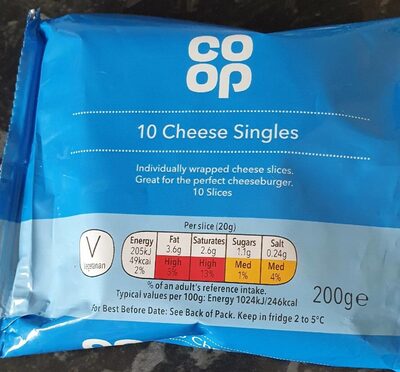 Coop 10 cheese singles - 5000128782661