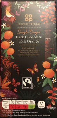 Dark chocolate with orange - 5000128831581