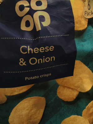 Cheese and onion flavour potato crisps - 5000128883436
