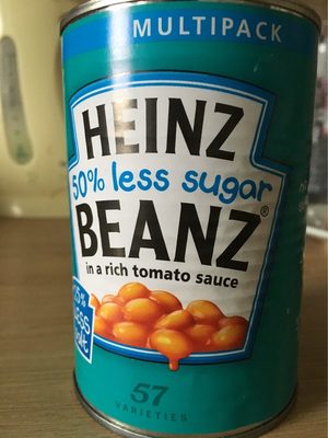 Heinz Baked Beans 50% Less Sugar 4 Packein - 5000157075406