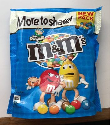 M &M'S Crispy Chocolate Pouch - 5000159503242