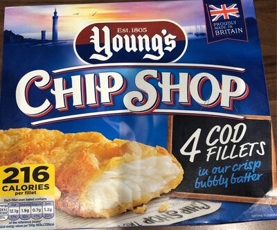 Young's Chip Shop 4 Cod Fillets - 5000205047294
