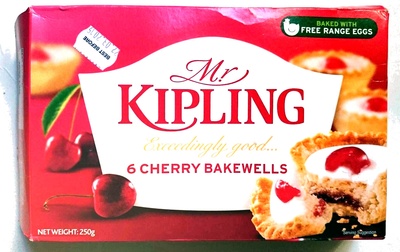 Mr Kipling 6 Cherry Bakewells - 5000221209942