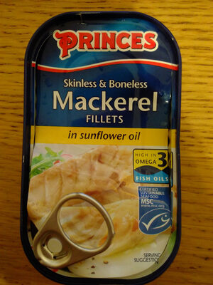 Mackerel Fillets in Sunflower Oil - 5000232192202