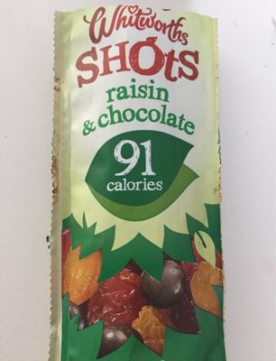 Whitworths Shots raisin & chocolate - 5000234049399