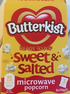 Butterkist sweet & salted microwave popcorn - 5000237126752