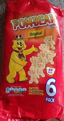 Pom-Bear Original Potato Snacks 6 x - 5000237130612