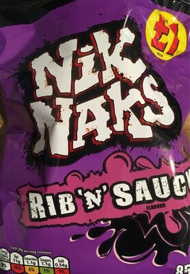 Nik naks Rib n sauce - 5000237131039
