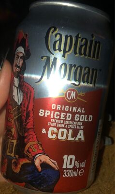 Captain Morgan Original Spiced Gold & Cola 0,33 ltr - 5000281027593