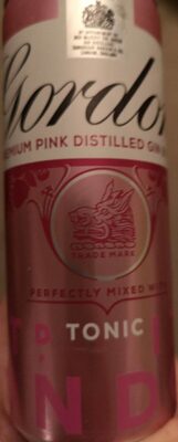 Gordon's premium pink distilled gin and tonic - 5000289929899
