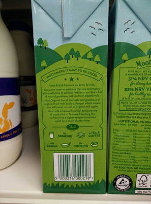 Moo Organic Milk Whole - 5000316000218