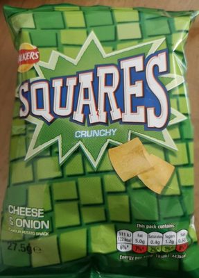 Squares crunchy cheese and onion - 5000328201801
