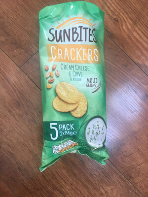 Cream cheese & chive flavour crackers - 5000328344218