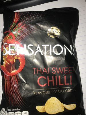 Walker's Sensations Thai Chilli Flavour Crisps - 5000328490557