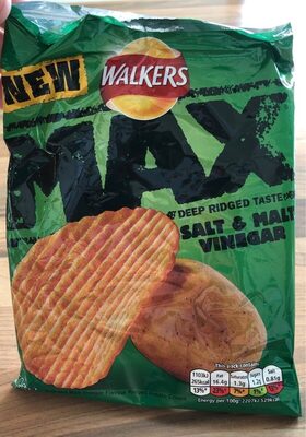 Walkers Max Salt & Vinegar - 5000328636702