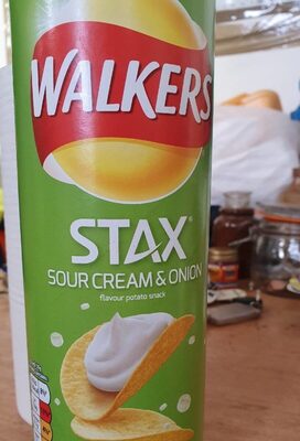 Walkers Stax Sour Cream & Onion Snacks - 5000328667850
