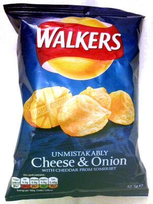 unmistakably Cheese & Onion with cheddar from sommerset - 5000328698823