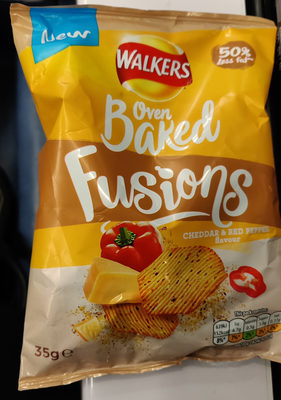 oven baked fusions cheddar & red pepper flavour - 5000328917665